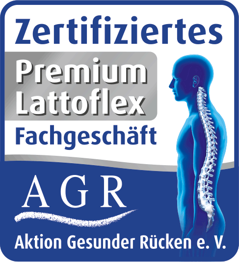 Rüger1881 in Altdorf bei Nürnberg ist ein durch die AGR zertifiziertes Premium Lattoflex Fachgeschäft. AGR steht für Aktion Gesunder Rücken e. V.