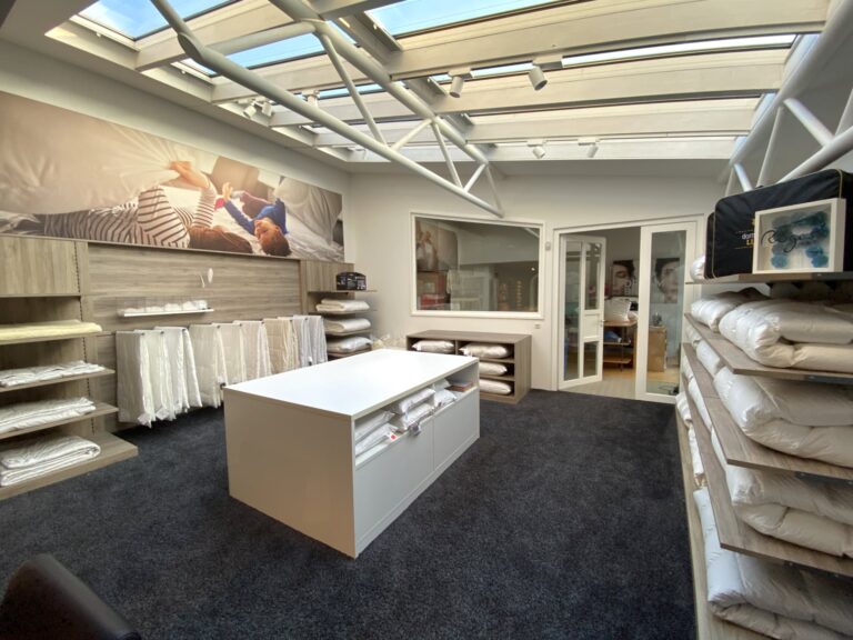 Bettdecken „made in Germany“ bei Rüger1881 in Altdorf b. Nürnberg.